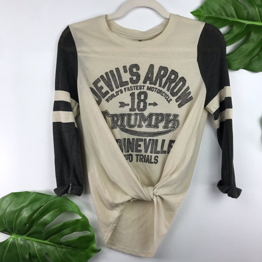 LUCKY BRAND GRAPHIC TEE SHIRT TRIUMPH SO SOFT